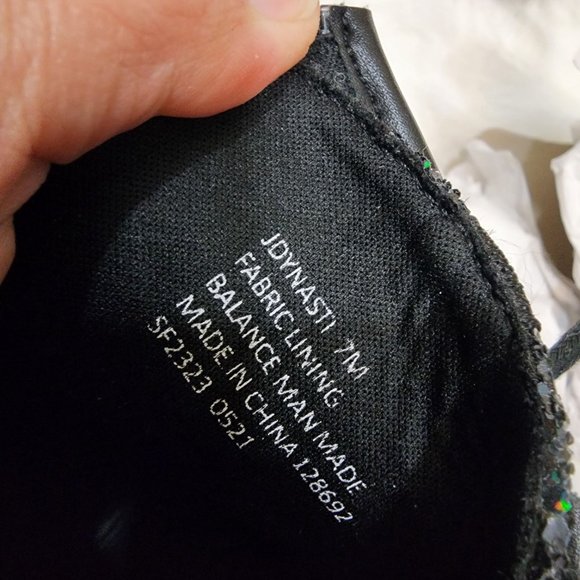 Steve Madden black chunky glitter booties youth size 7 NEW IN BOX - Picture 4 of 12